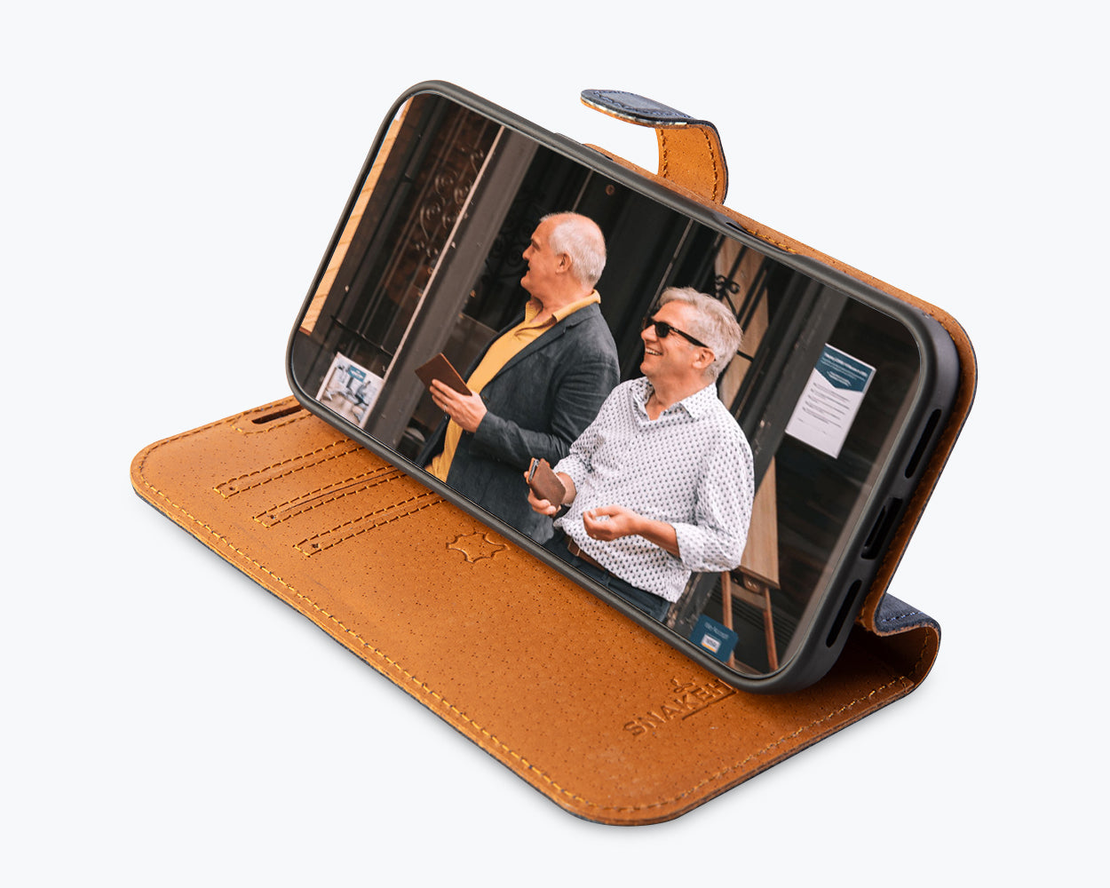 Apple iPhone 17 Pro Max - Vintage Leather Wallet Phone Case