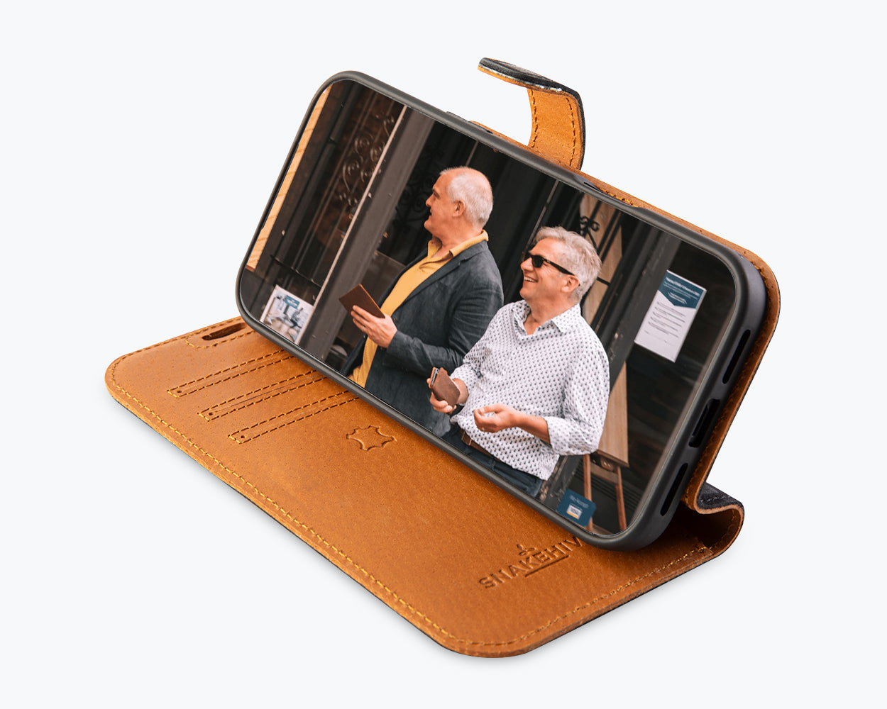 Apple iPhone 17 Pro Max - Vintage Leather Wallet Phone Case