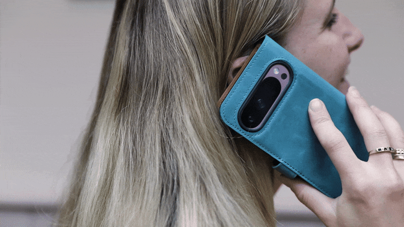 Google Pixel 9 Pro XL - Vintage Leather Wallet Phone Case