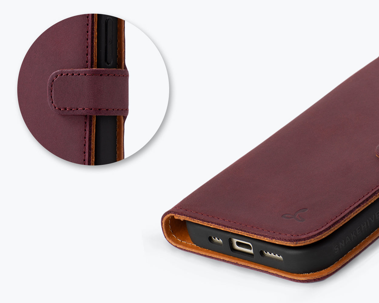 Apple iPhone 15 - Vintage Leather Wallet Phone Case