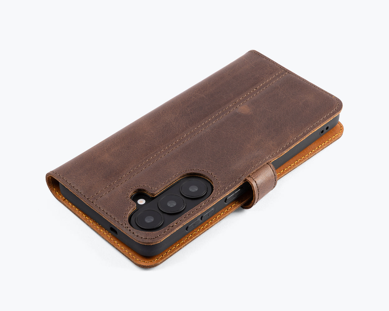 Samsung Galaxy S26 Plus - Vintage Leather Wallet Phone Case