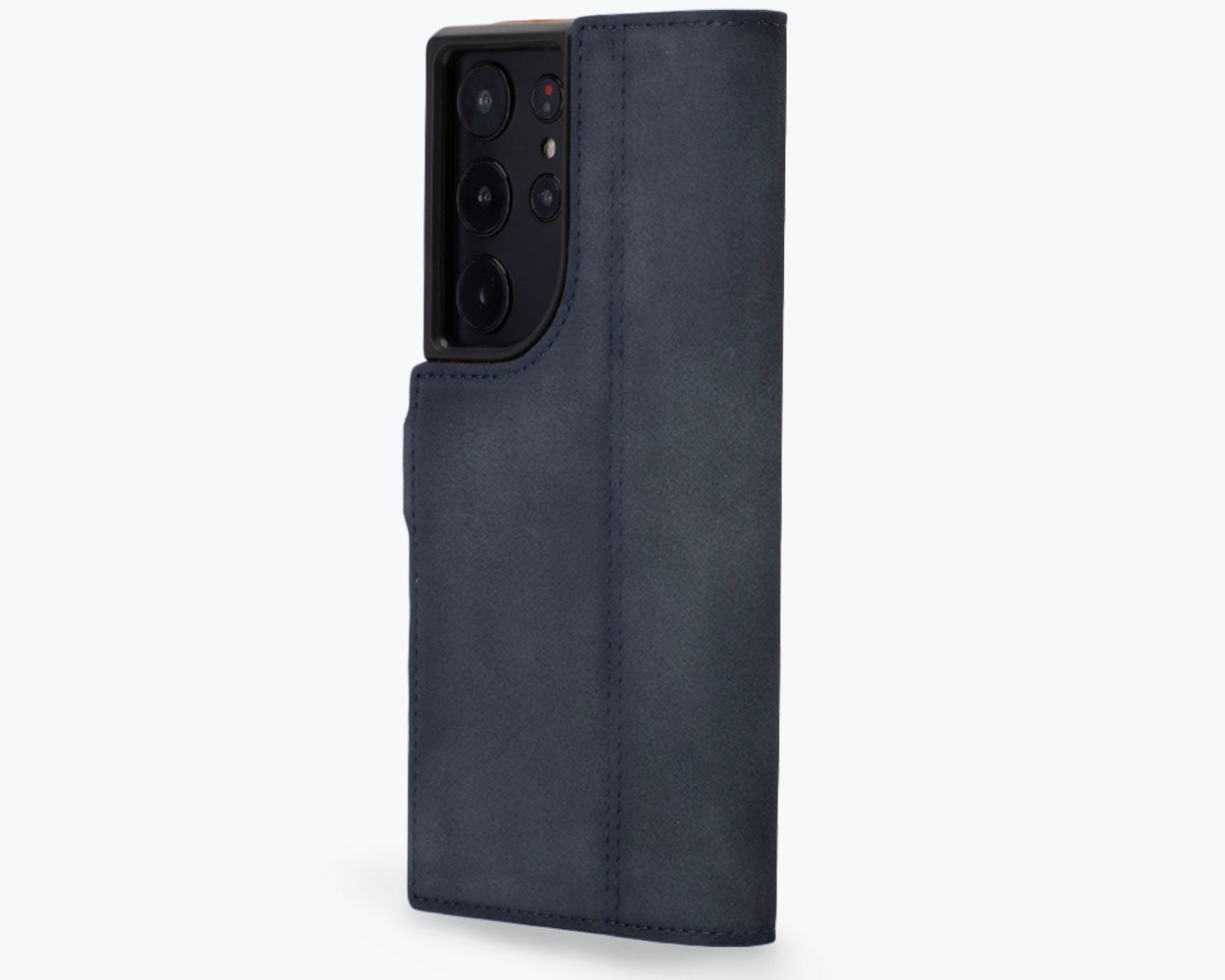 Samsung Galaxy S24 Ultra - Vintage Leather Wallet Phone Case (Side Clasp)