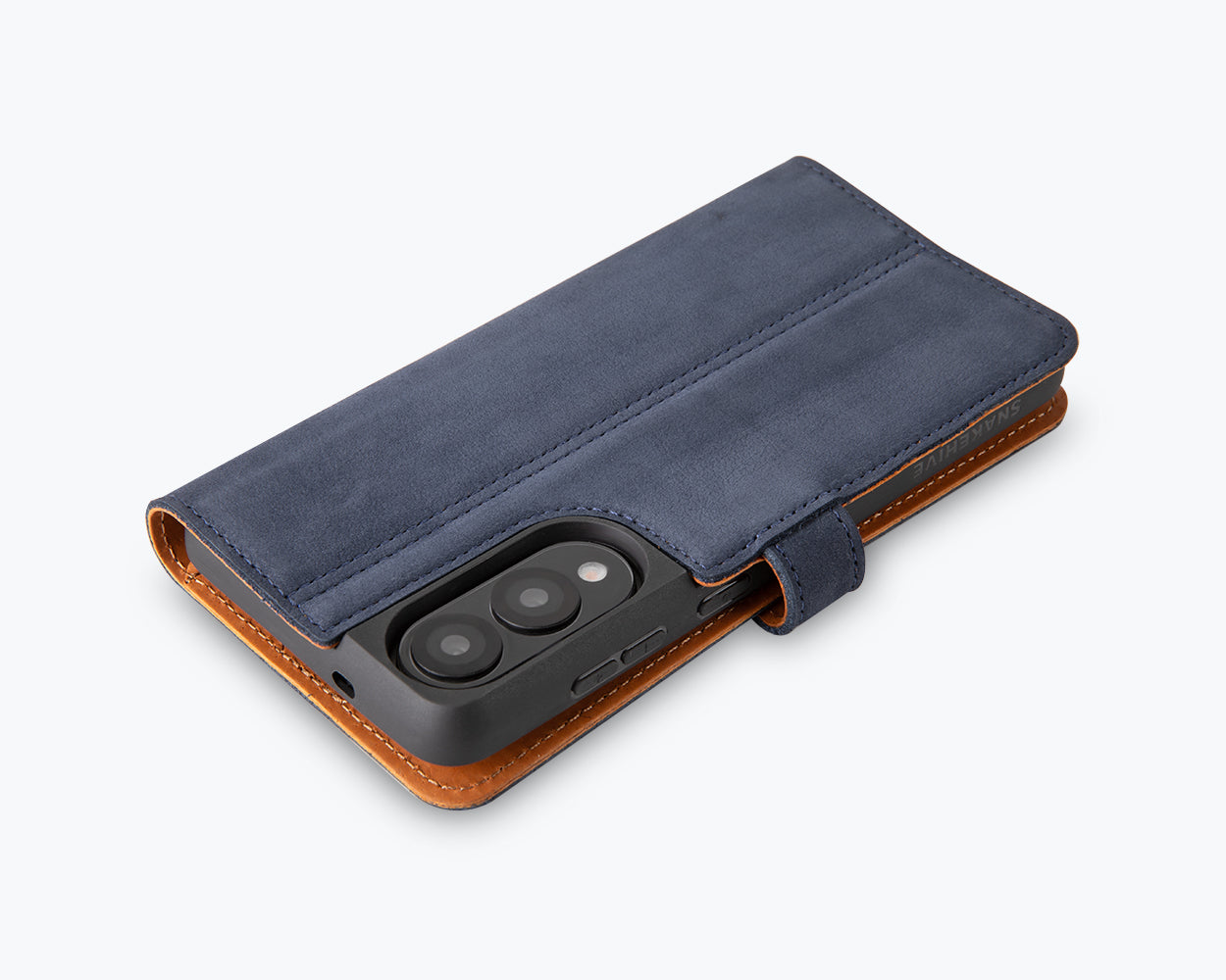 Samsung Galaxy S25 Edge - Vintage Leather Wallet Phone Case