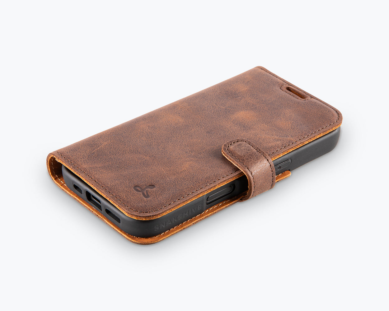 Apple iPhone 16 - Vintage Leather Wallet Phone Case