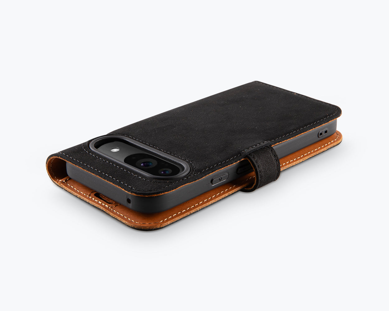 Google Pixel 9 Pro - Vintage Leather Wallet Phone Case