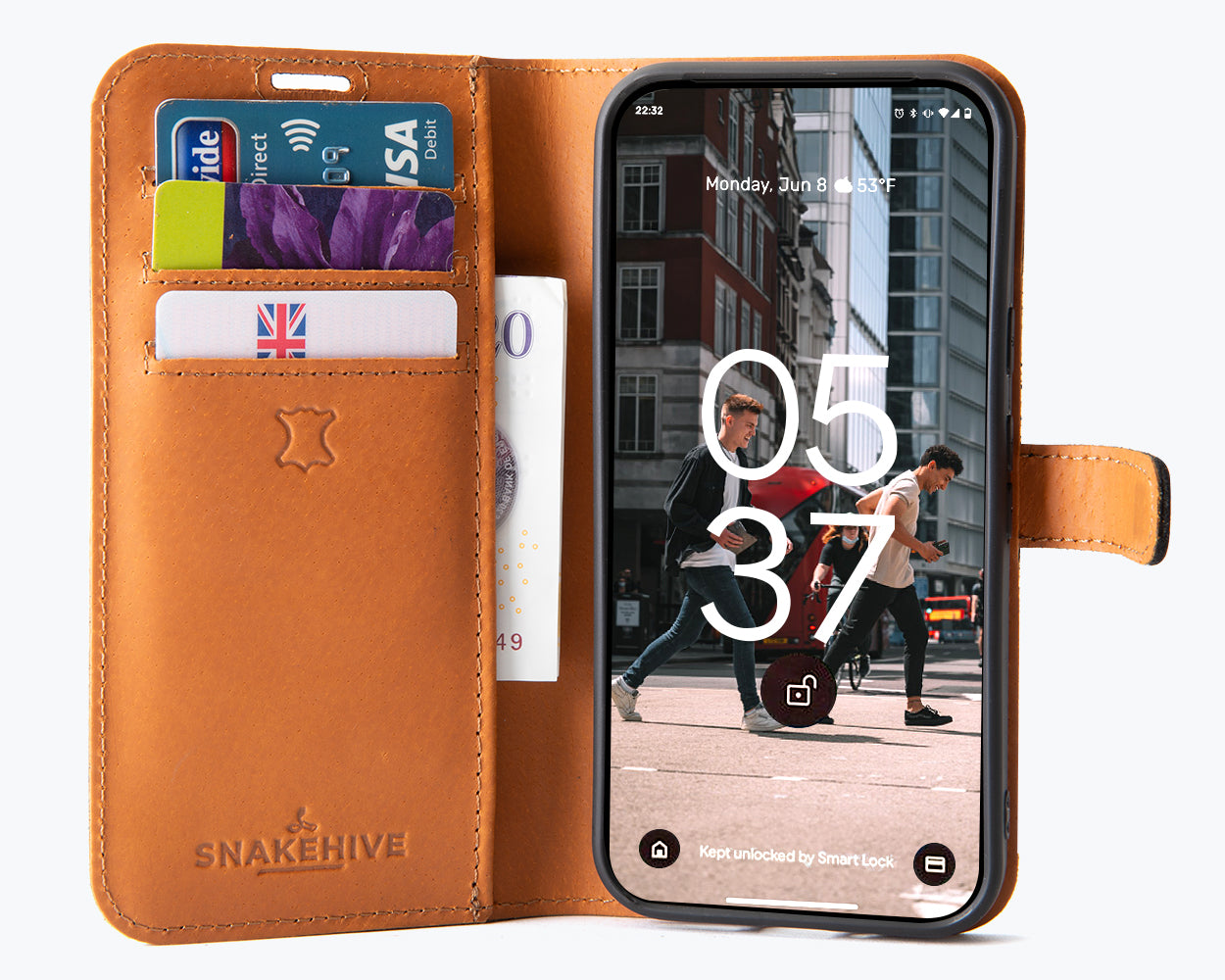 Google Pixel 9 Pro - Vintage Leather Wallet Phone Case