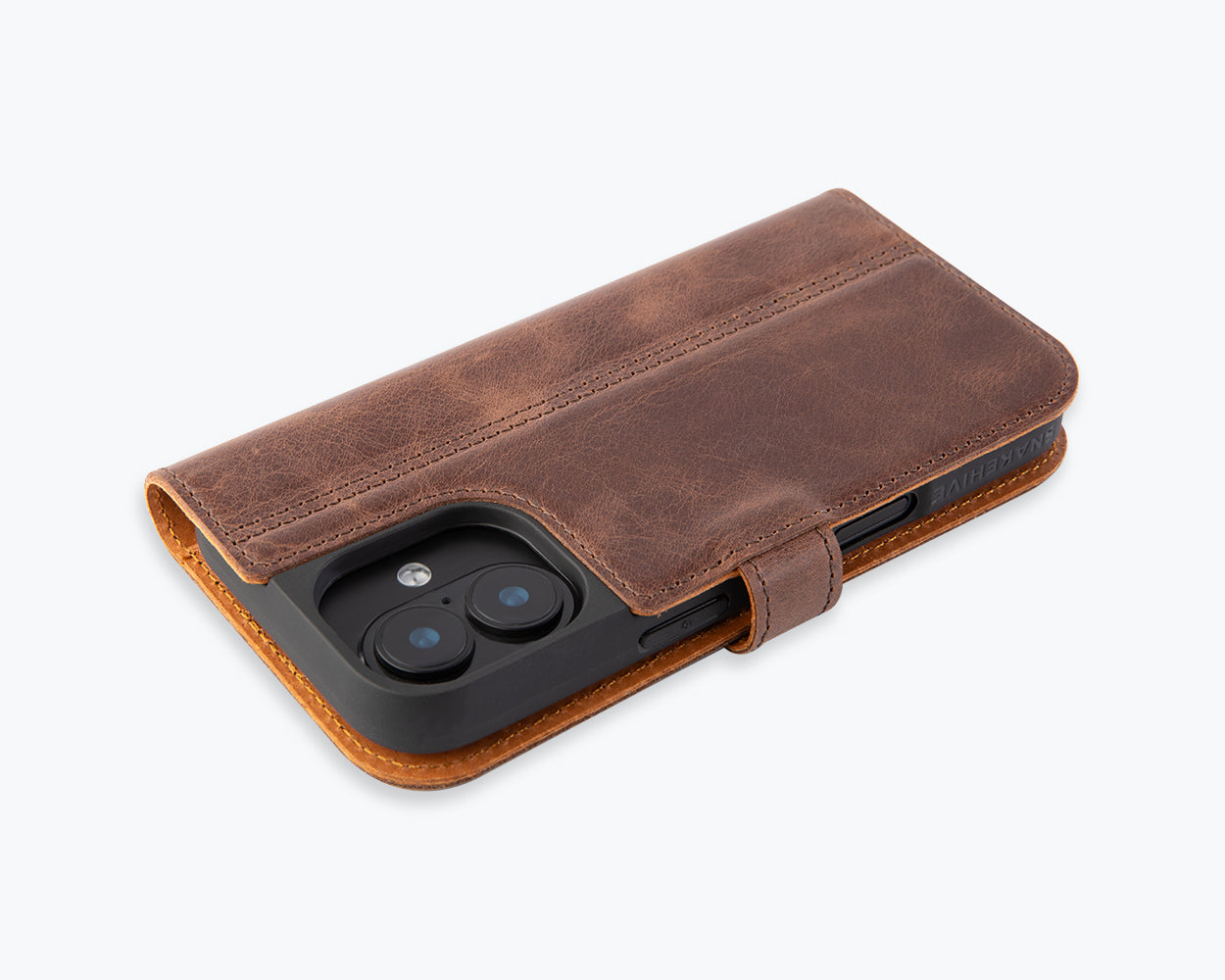 Apple iPhone 17 - Vintage Leather Wallet Phone Case