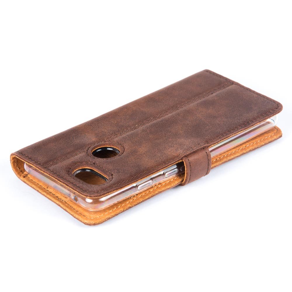 Google Pixel 3 - Vintage Leather Wallet Phone Case