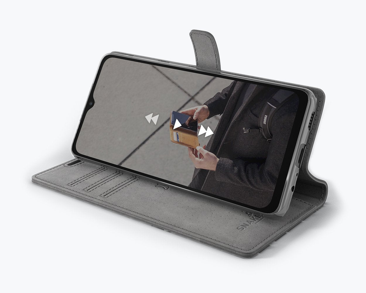 Samsung Galaxy A12 - Vintage Leather Wallet Phone Case