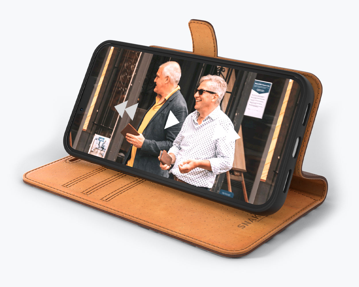 Apple iPhone 13 Pro Max - Vintage Leather Wallet Phone Case