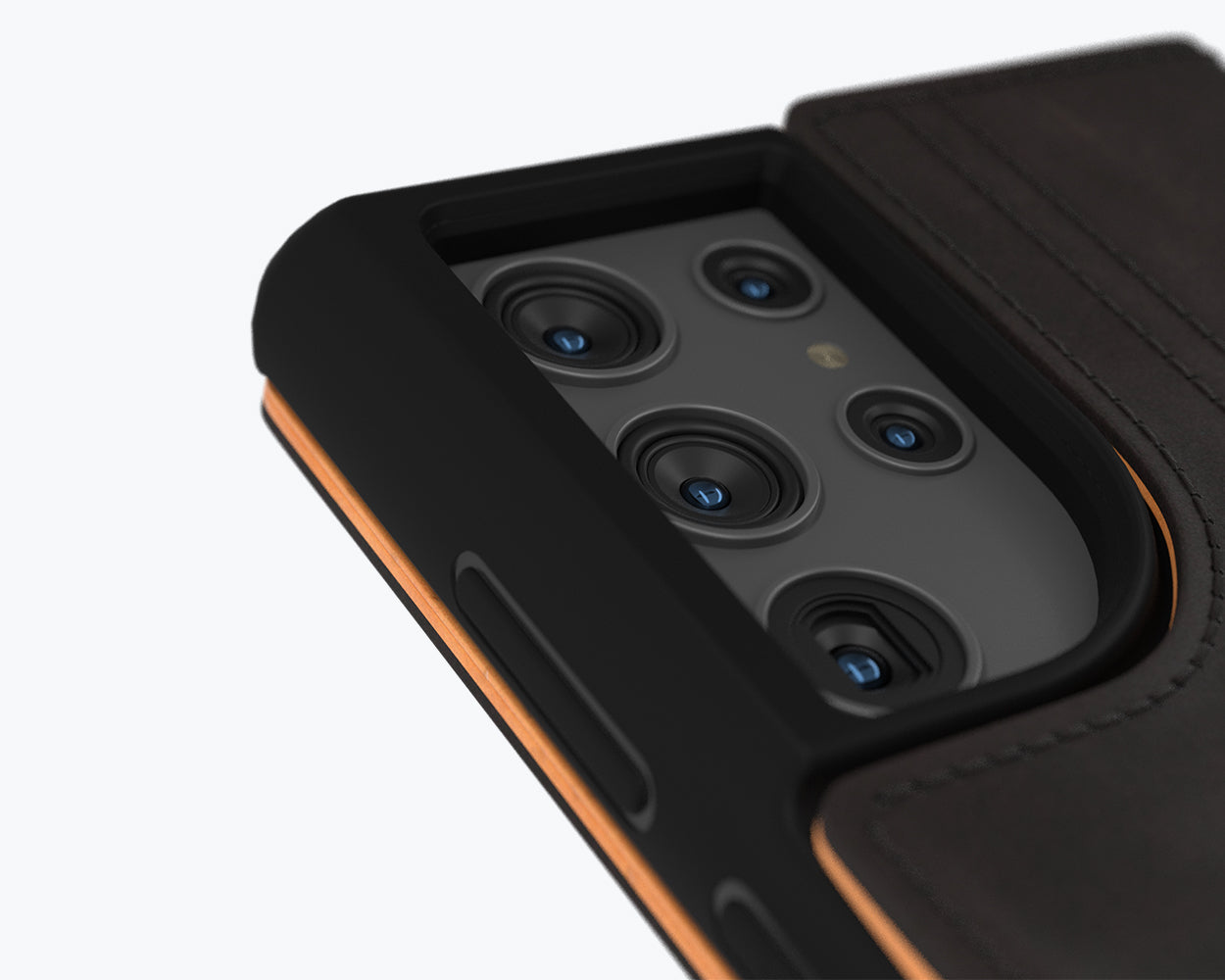 Samsung Galaxy S22 Ultra - Vintage Leather Wallet Phone Case