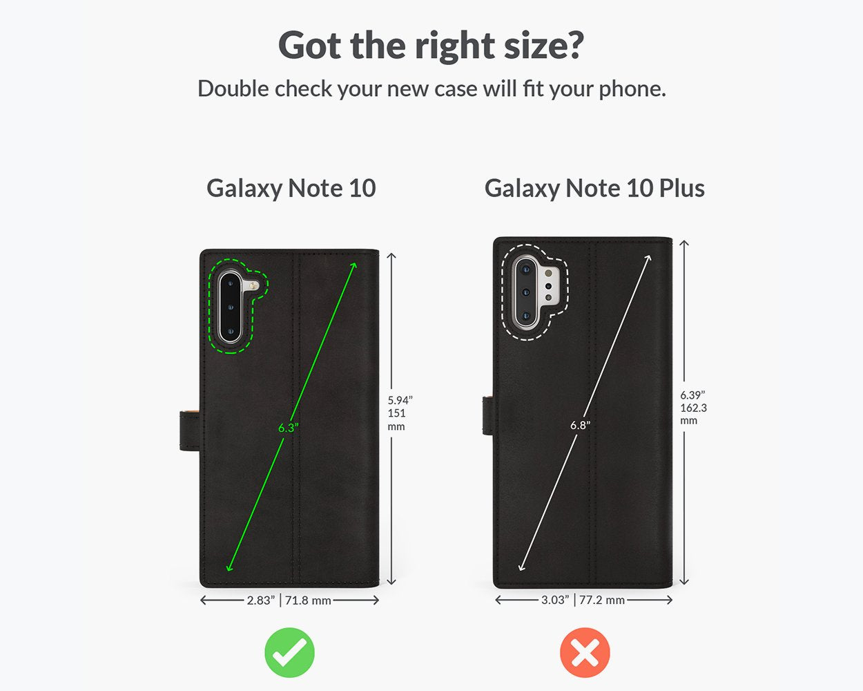 Samsung Galaxy Note 10 - Vintage Leather Wallet Phone Case