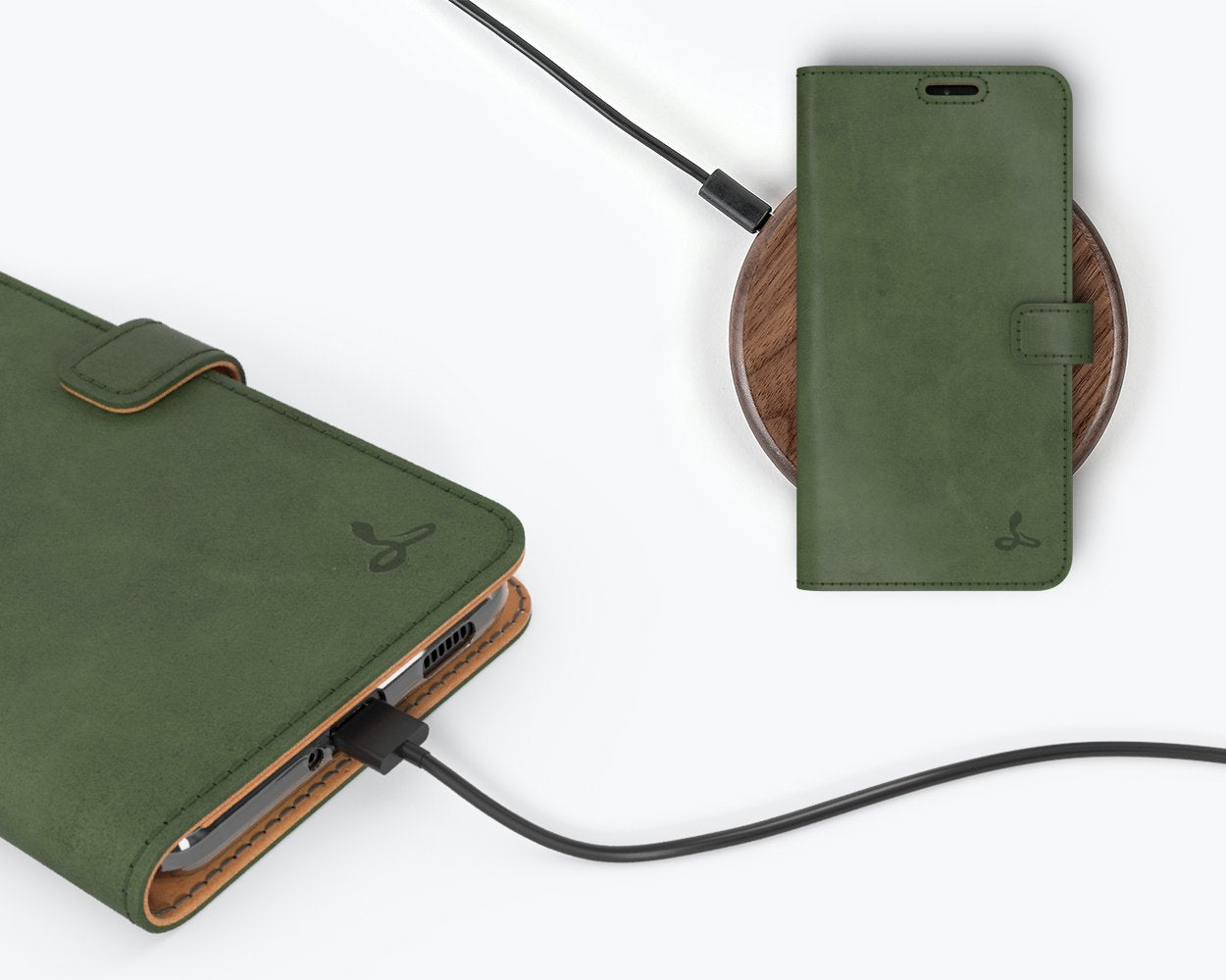 Samsung Galaxy S21 - Vintage Leather Wallet Phone Case