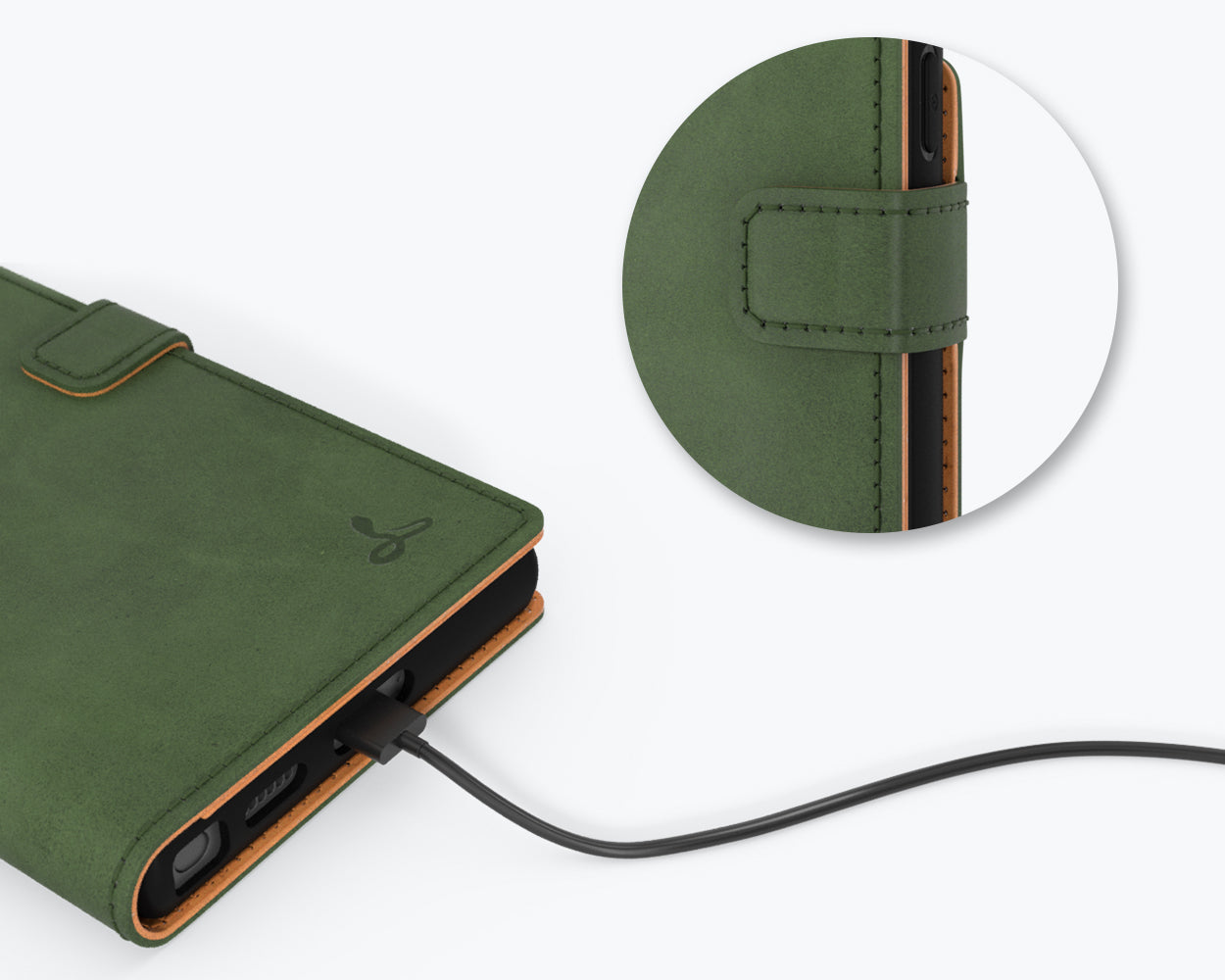 Samsung Galaxy S22 Ultra - Vintage Leather Wallet Phone Case