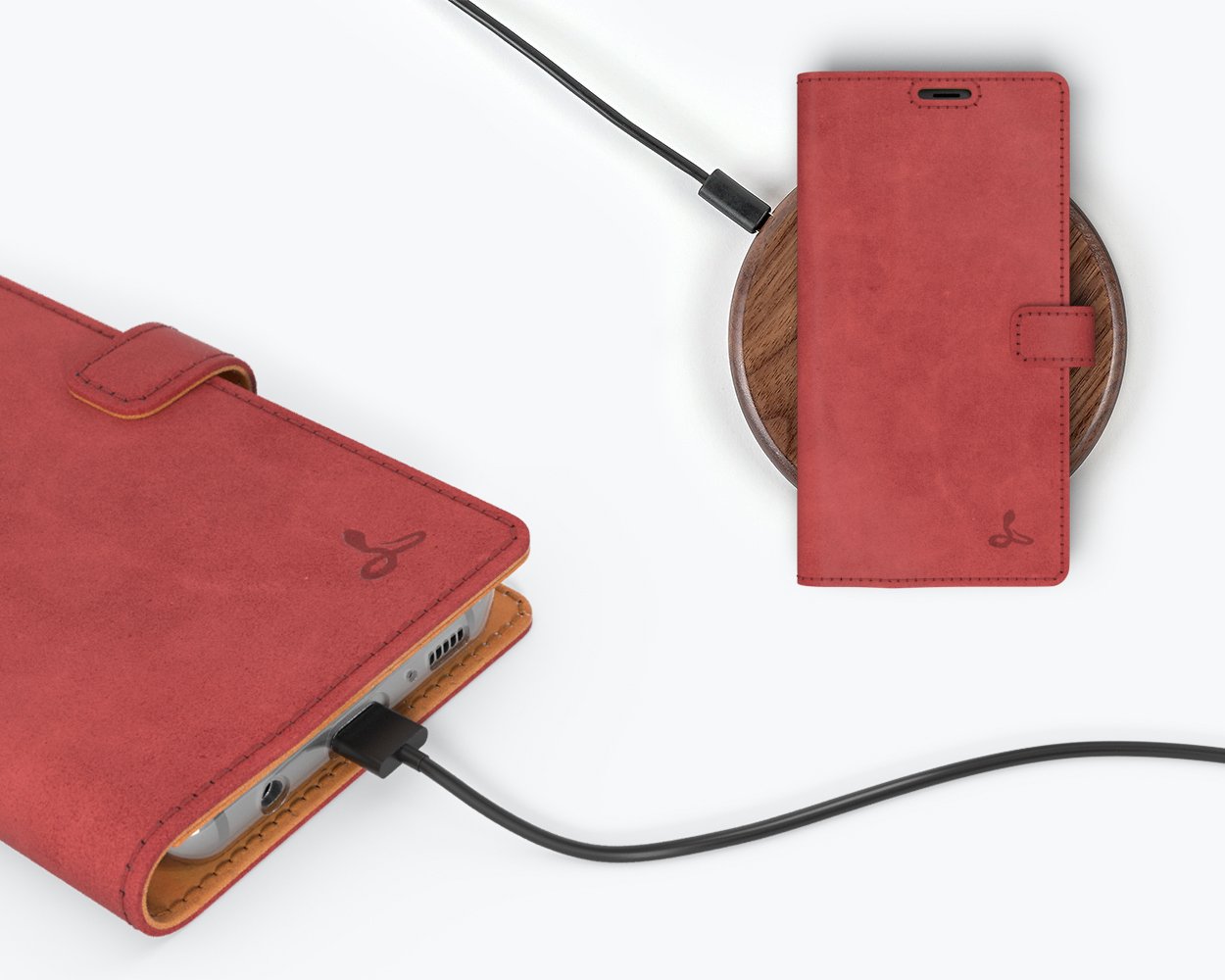 Samsung Galaxy S8 - Vintage Leather Wallet Phone Case