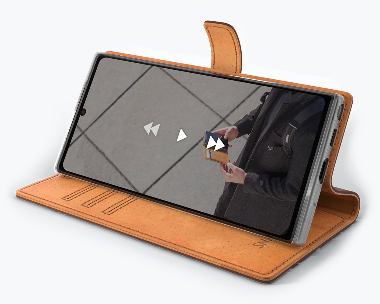 Samsung Galaxy Note 10 - Vintage Leather Wallet Phone Case