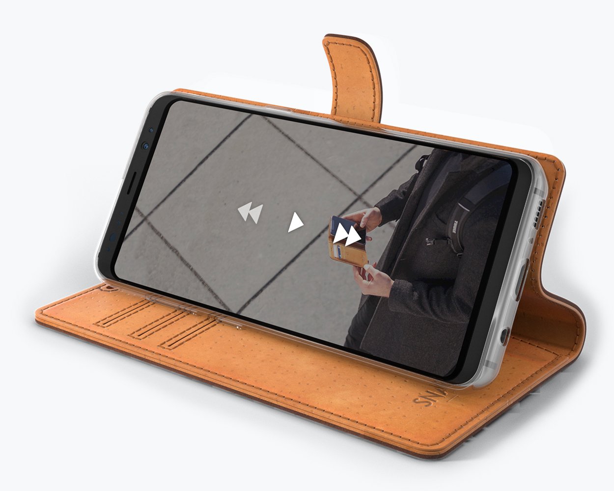 Samsung Galaxy S8 - Vintage Leather Wallet Phone Case