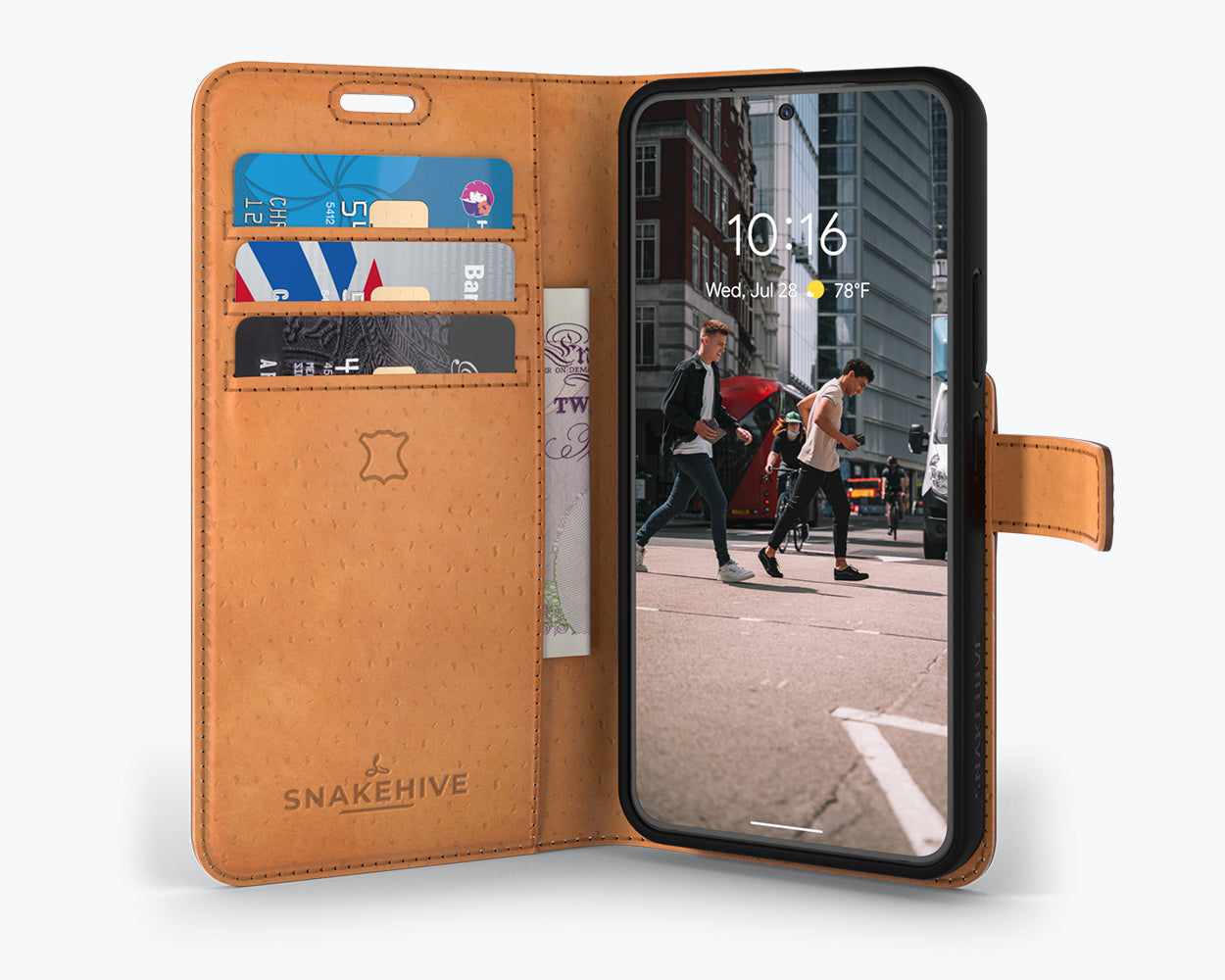 Samsung Galaxy S22 Plus - Vintage Leather Wallet Phone Case