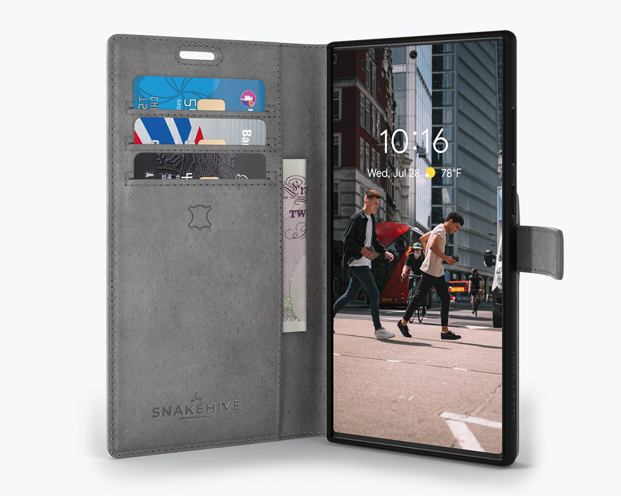 Samsung Galaxy S22 Ultra - Vintage Leather Wallet Phone Case