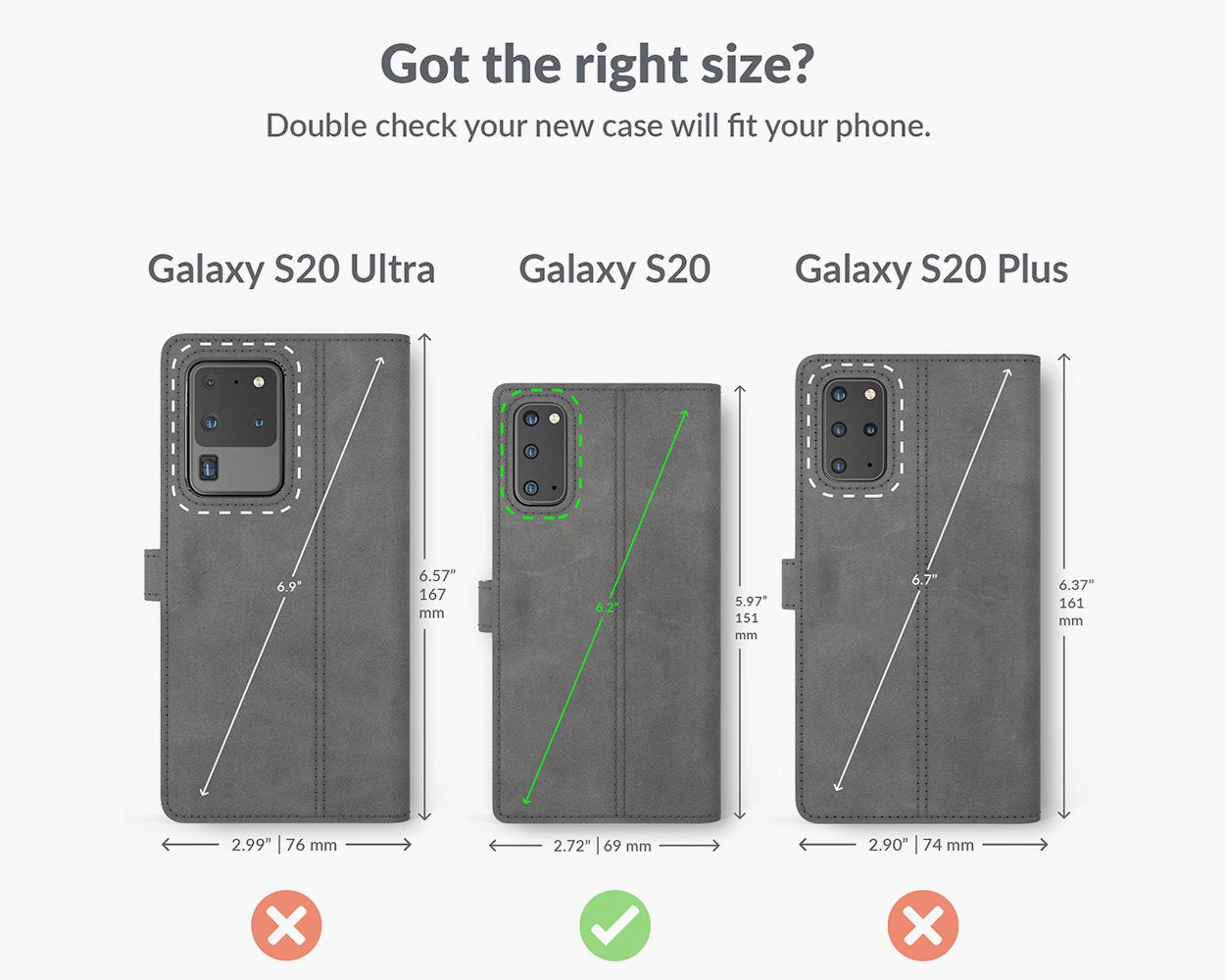 Samsung Galaxy S20 - Vintage Leather Wallet Phone Case