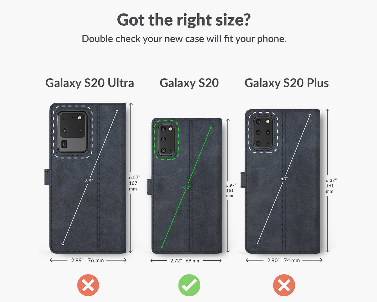 Samsung Galaxy S20 - Vintage Leather Wallet Phone Case