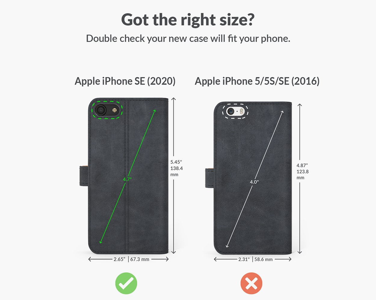 Apple iPhone SE (2020) / SE (2022) - Vintage Leather Wallet Phone Case