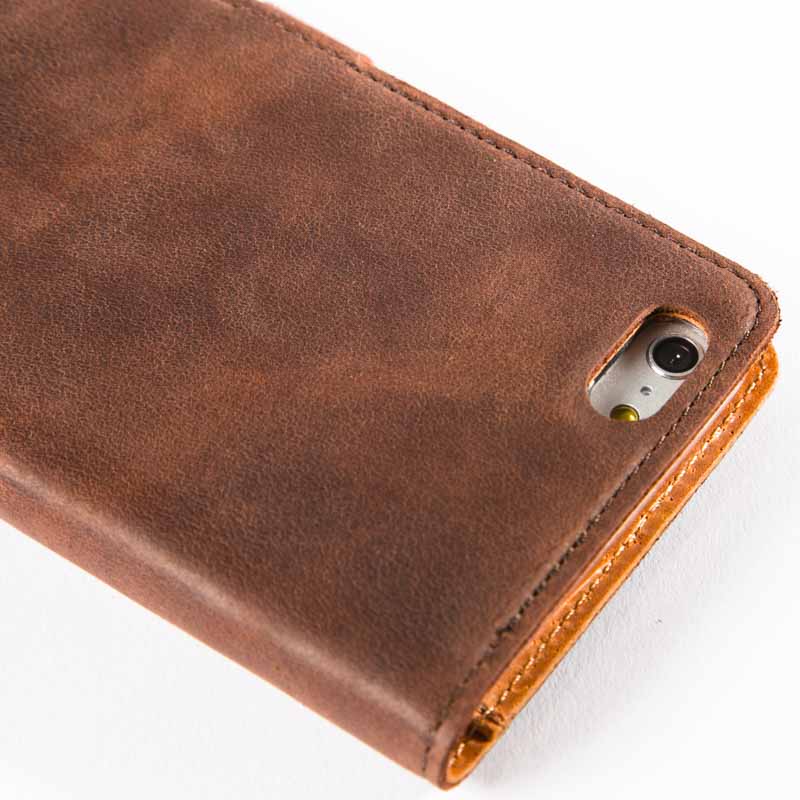 Apple iPhone 6/6S Plus - Vintage Leather Wallet Phone Case