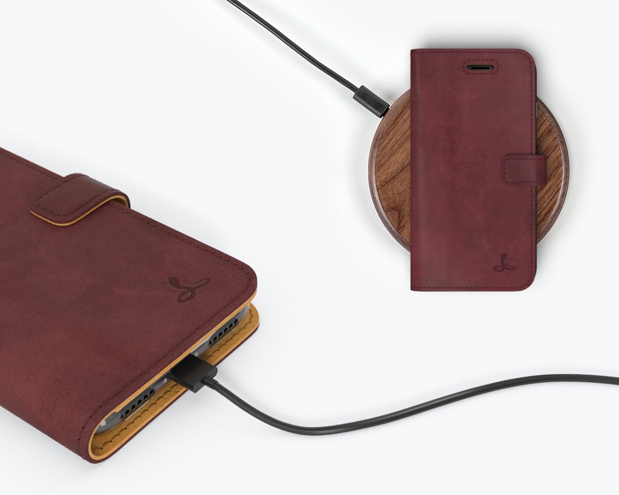 Apple iPhone 8 - Vintage Leather Wallet Phone Case