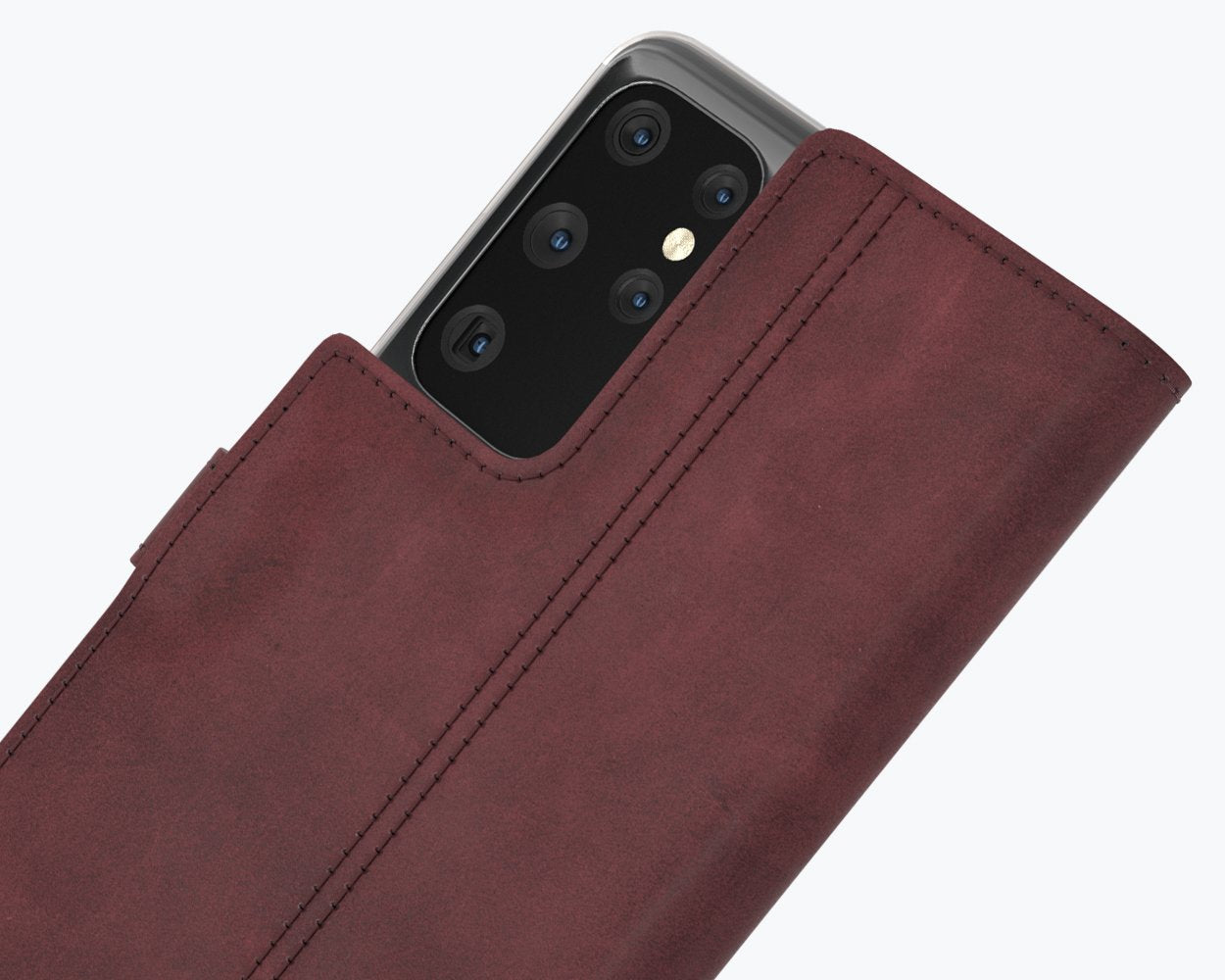 Samsung Galaxy S21 Ultra - Vintage Leather Wallet Phone Case